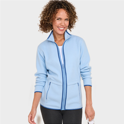 Contrast Trim Fleece Leisure Jacket - LA515